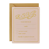 Gold Foiled RSVP Cards - Pastel Perfection