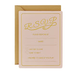 Gold Foiled RSVP Cards - Pastel Perfection- 10 Inner Pack