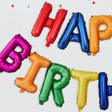 Rainbow Happy Birthday Bunting Balloons- 5 Inner Pack
