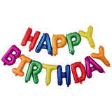 Rainbow Happy Birthday Bunting Balloons- 5 Inner Pack