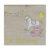 1st Birthday Napkins - Rock-a-bye- 10 Inner Pack