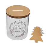 Festive Memory Jar with Gold Tree Notelets- 5 Inner Pack