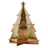 Gold 3D Christmas Tree Treat and Drinks Stand