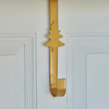 Gold Metal Christmas Tree Wreath Hanger