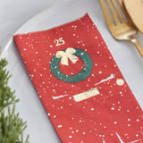 Gold Foiled Christmas Door Napkins