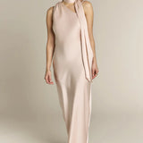 Raye One Shoulder Dress in Champagne