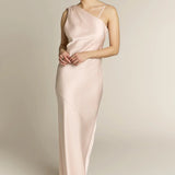 Raye One Shoulder Dress in Champagne