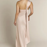 Raye One Shoulder Dress in Champagne