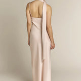 Raye One Shoulder Dress in Champagne