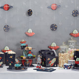 Space and Rocket Treat / Ice Cream Tubs - Space Adventure Party