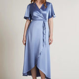 REWRITTEN Florence Waterfall Bridesmaid Dress - Sky Blue