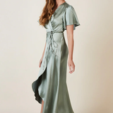 REWRITTEN Florence Waterfall Bridesmaid Dress - Sage Green