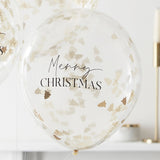 Merry Christmas Confetti Balloons