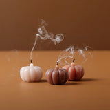 3 Pumpkin Shaped Candles