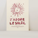 J'adore Le Soleil (Brushstroke Red)