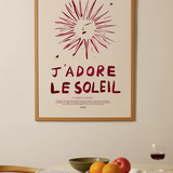 J'adore Le Soleil (Brushstroke Red)