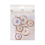 Pastel And Floral Fan Tea Party Decorations
