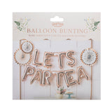Lets Partea Afternoon Tea Party Balloon Bunting- 5 Inner Pack