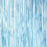 Matte Blue Fringe Curtain Backdrop- 5 Inner Pack