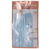Matte Blue Fringe Curtain Backdrop- 5 Inner Pack