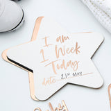 Rose Gold Foiled Milestone Cards - Twinkle Twinkle