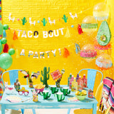 Gold Taco Party Pompom and Tassel Party Bunting  -  Viva la fiesta