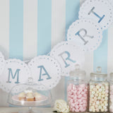 Just Married Bunting - White - Vintage Lace- 5 Inner Pack