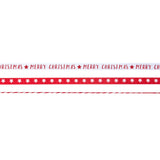 Red & White Merry Christmas Ribbon Kit
