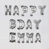 Silver Foil Letter Balloons- 5 Inner Pack