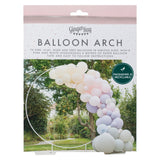 Luxe Pink, Lilac & Grey Balloon Arch with Hydrangeas