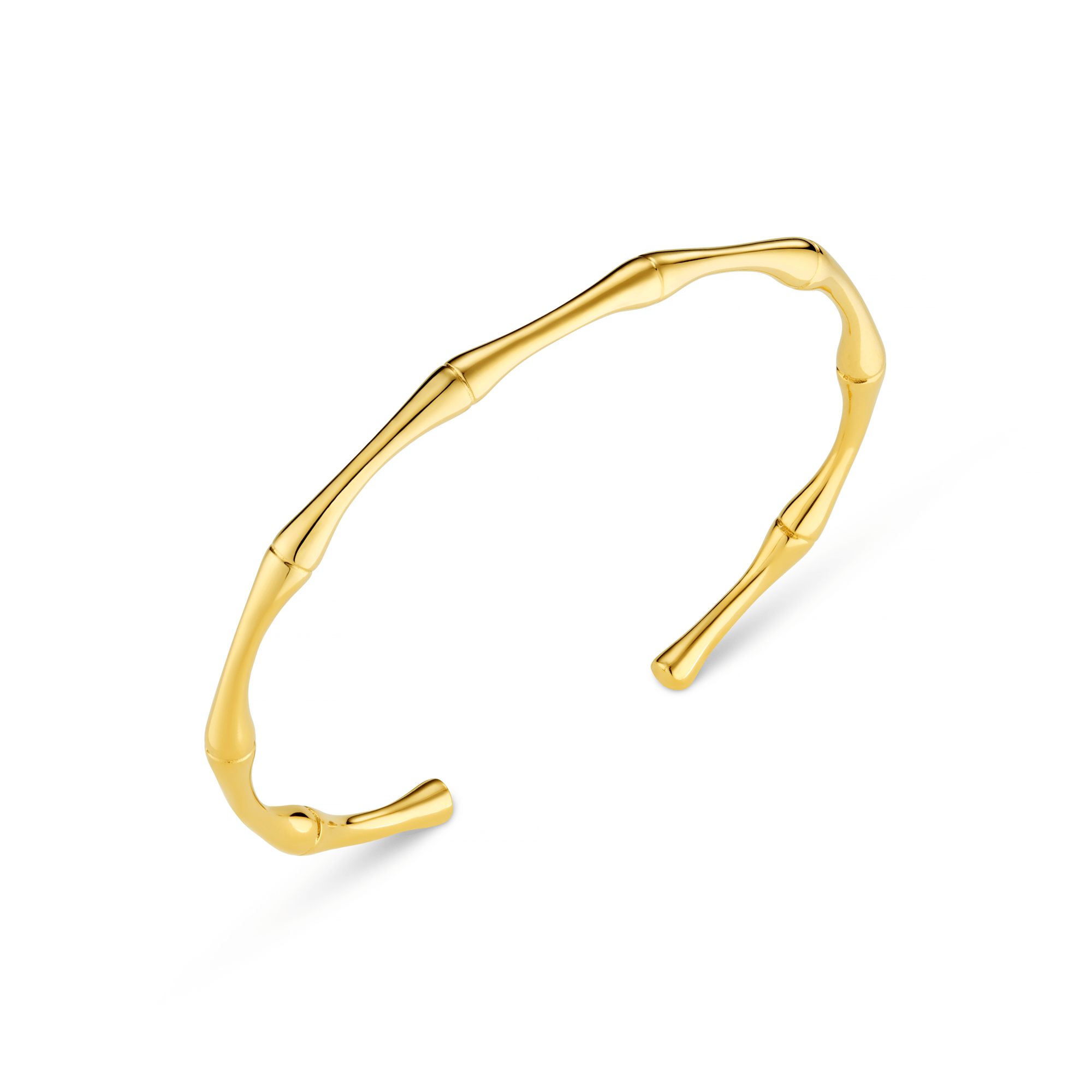 Orelia London LUXE Polished Bamboo Open Bangle
