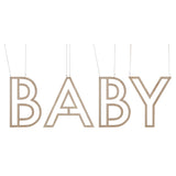 Wooden Baby Hanging Decoration- 5 Inner Pack