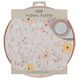 Pink Floral Paper Plates