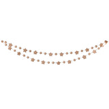 Blush Pink Felt Star and Bead Christmas Garland