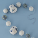Felt Easter Egg Beaded Garland