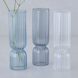 Blue and Clear Glass Bud Vases- 1 Inner Pack
