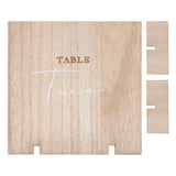 Wooden Wedding Table Numbers