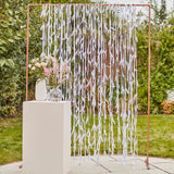White Leaf Wedding Backdrop