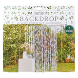 White Leaf Wedding Backdrop