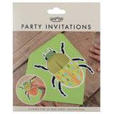 Pop Up Bug Party Invitations