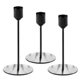 Matte Black Candle Holders- 5 Inner Pack