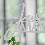 Just Married Wedding Table Sign