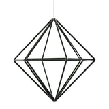 Small Black Metal Geometric Hanging Decoration- 5 Inner Pack
