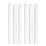 White Straight Dinner Candles