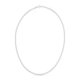 LUXE Flat Snake Chain Necklace-Silver