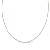 LUXE Flat Snake Chain Necklace-Silver