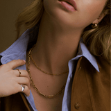 LUXE Rectangular Open Link Chain Necklace