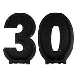 Black 30th Balloon Mosaic Frame Decoration- 4 Inner Pack