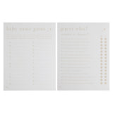 Double Sided Baby Shower Games Card