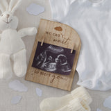 Wooden Engraved Pregnancy Announcement Sign- 5 Inner Pack